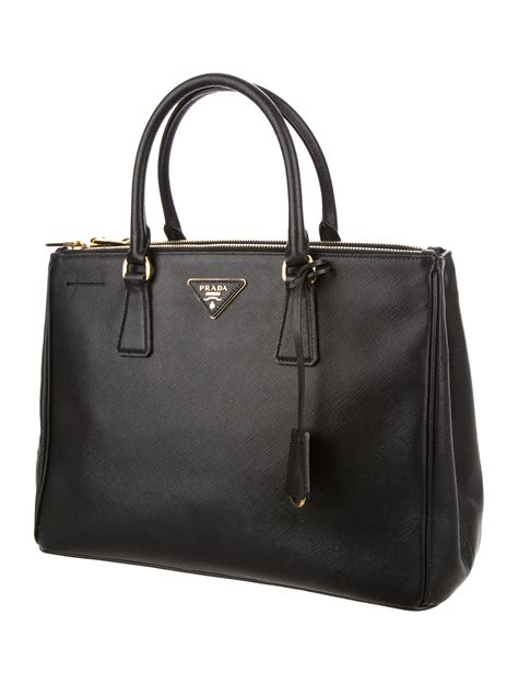 prada saffiano lux leather double zip tote|prada saffiano tote mini.